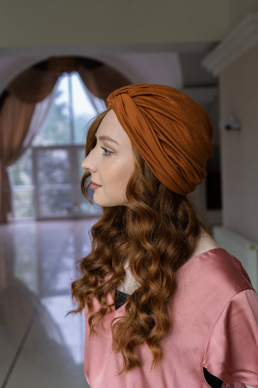 Turban Maison Dunel – Ambre | Chaleur & Éclat Naturel - Maison Dunel