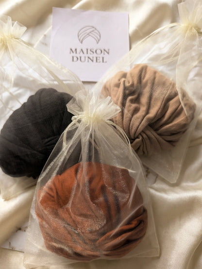 Pack 3 Turbans Femme : Collection Signature Maison Dunel ✨ Maison Dunel